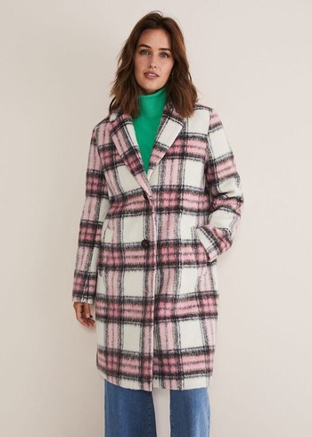 Phase Eight Catriona Checked Coats Multicolor/Pink Australia | EN7843920